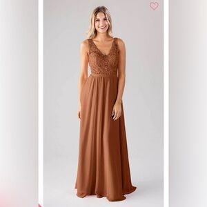 Kennedy Blue Bridesmaid Dress color spice size 4 style wren